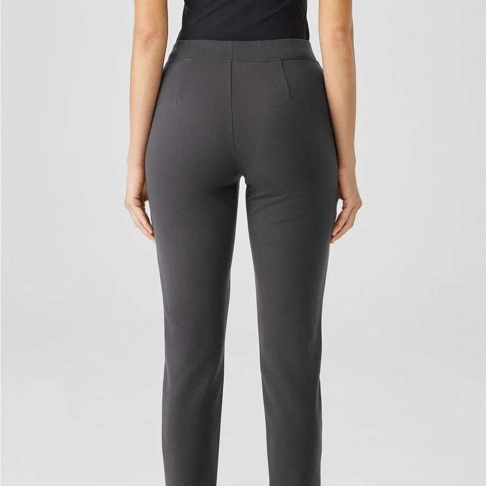 EUC — Eileen Fisher System Stretch Ponte Slim Pant Black Size M - Picture 3 of 7